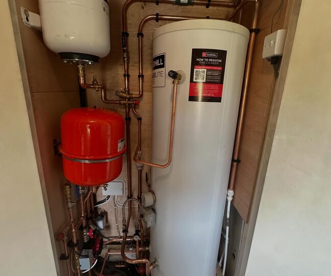 Utility Closet Water Heater & Expansion Tank Upgrade
