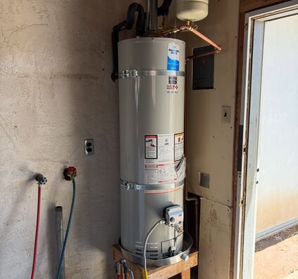 Garage Gas Water Heater Installations — photo 1