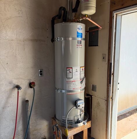 Garage Gas Water Heater Installations