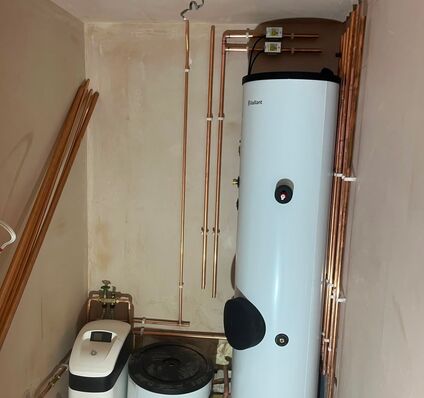Heat Pump & Indirect Tank Mechanical Room — photo 1