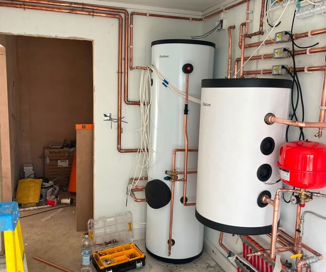 Heat Pump & Indirect Tank Mechanical Room