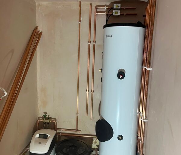 Heat Pump & Indirect Tank Mechanical Room in Sandbridge, Virginia Beach