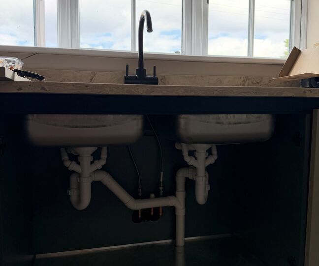 Kitchen Sink & Powder Room Plumbing