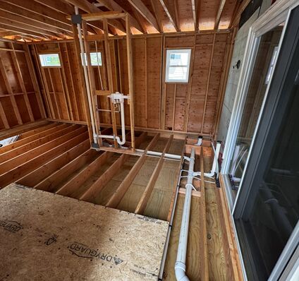 New Construction Bathroom Rough-In — photo 1