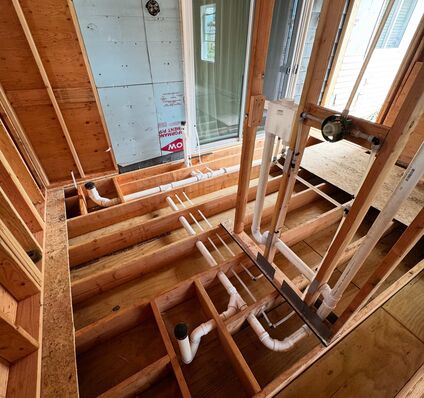 New Construction Bathroom Rough-In — photo 2