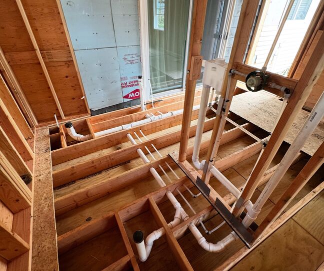 New Construction Bathroom Rough-In
