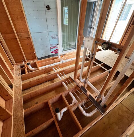 New Construction Bathroom Rough-In