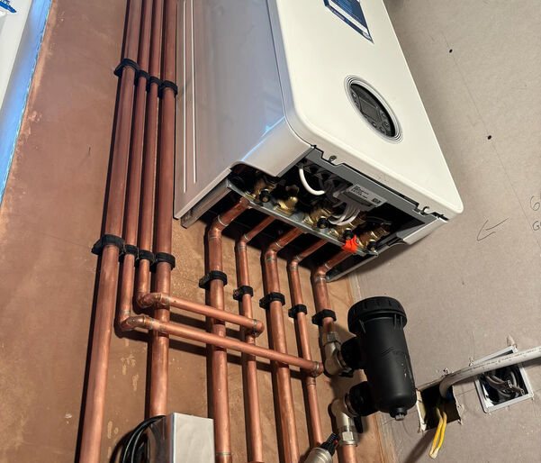 Wall-Hung Boiler & Copper Manifold Install in Harbour View, Suffolk